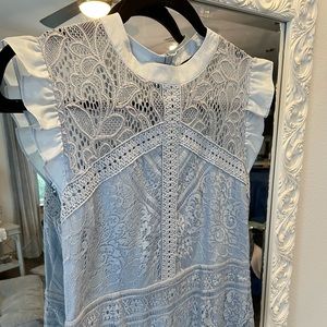 Professional Light Blue Sleeveless top